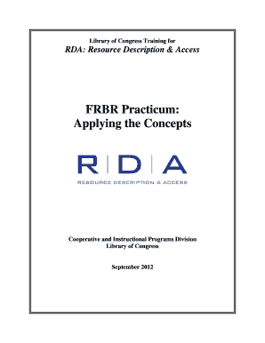 RDA: Resource Description & Access