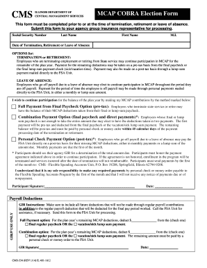 Illinois COBRA Election Form