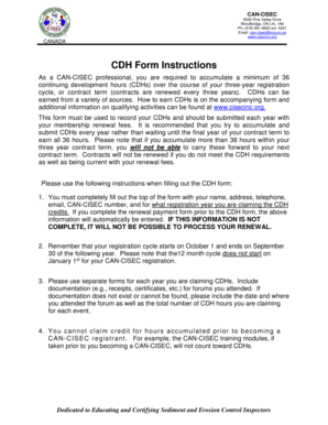 CAN-CISEC Continuing Development Hours Form