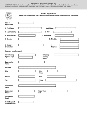 Multi-Agency Alliance for Children Application