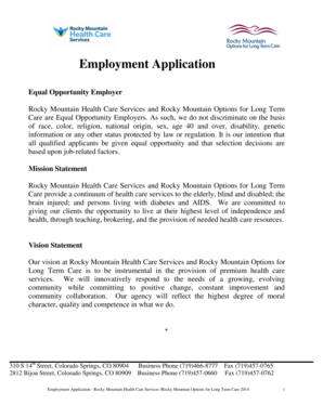 Employment Application Form