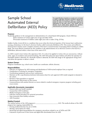 School AED Policy and Procedure