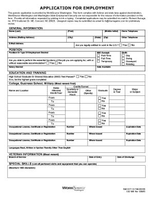 Employment Application Form