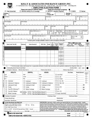 Employee Election Form