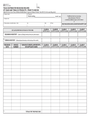 Texas Distributor Receiving Record of Cigar and Tobacco Products
