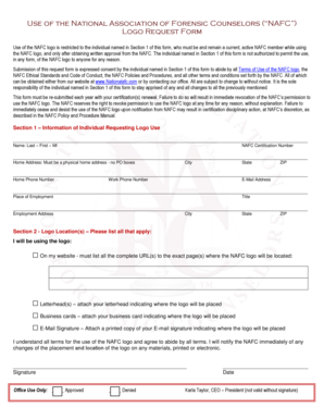 NAFC Logo Use Request Form