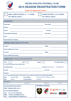 Kevin shelley - PDF application form - River Plate Academy Australia