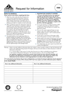 UK Vehicle Keeper Information Request Form