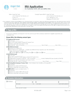 IRA Application Form