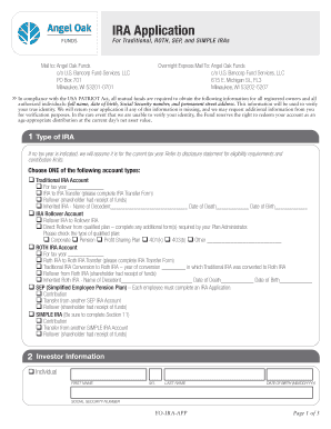 IRA Application Form