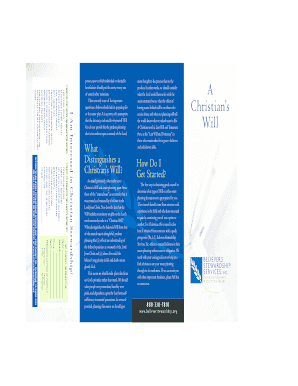 Christian Will and Testament