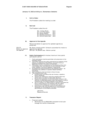 EAST KNOX BOARD OF EDUCATION Regular January 10, ...