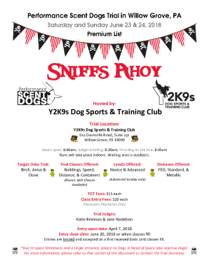 Class Info and PoliciesY2K9s Dog Sports &amp; Training Club