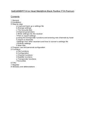 SetEditMBPFTA for Head Medilink Black Panther FTA Premium