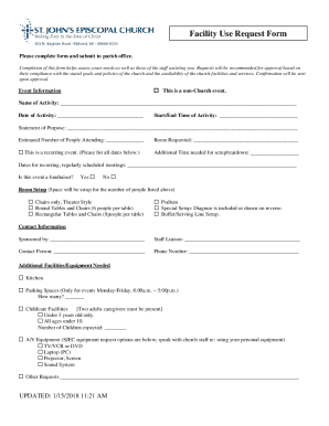 Please complete form and submit to parish office