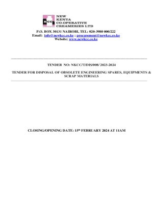 CREAMERY HOUSE DAKAR ROAD P.O. BOX 30131 - ...