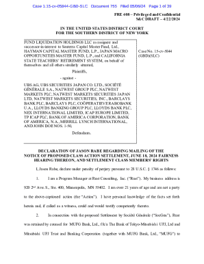 important legal notice to all members of the class