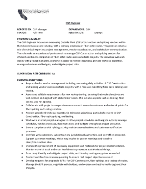 5 Osp Engineer Job Description Templates and Examples