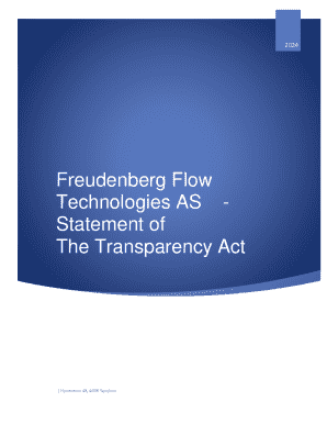 Statement of The Transparency Act