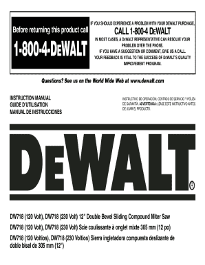 Warranty/service experience on dewalt tools