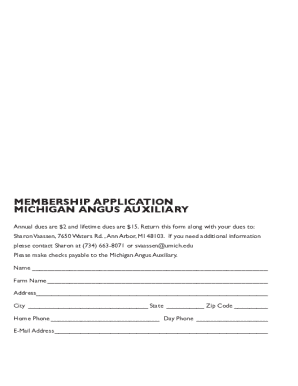 Membership Form - Michigan Shorthorn Breeders Association