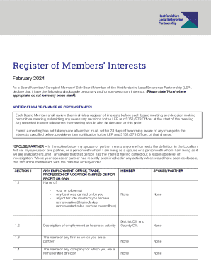 *SPOUSE/PARTNER In the notice below my spouse or partner means anyone who meets the definition in the Localism