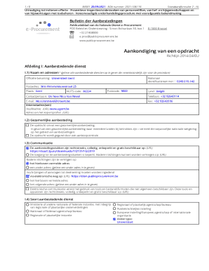 Uitnodiging tot indienen oerte - Preventieve inspecties/onderzoeken van personenliften, van hef- en hijsgereedschappen en
