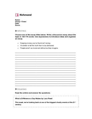 How to write a discussion essayEnglish Writing Essentials