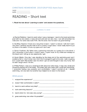 READING Short text