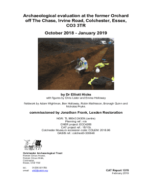 Archaeological evaluation at the former Orchard off The ...