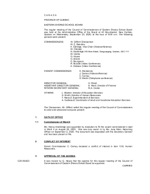 Quebec on Wednesday, September 23, 2020, at the hour of 9:30 a