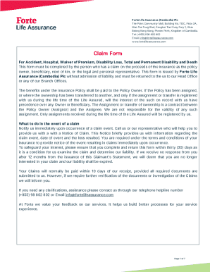 Forte Insurance, Forte Life Assurance, and Oriental Bank ...