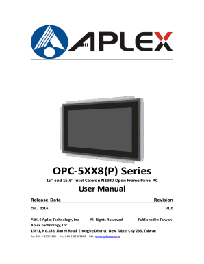 OPC SeriesIntel Celeron N2930 Open Frame Panel PC