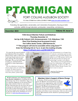 FCAS Annual Member Potluck and Slideshow