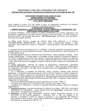 S.S.D. Patrimonio, Appalti e Contratti DISCIPLINARE DI ...