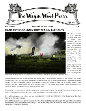 KAOS IN THE COUNTRY HOST WAGIN BURNOUTS