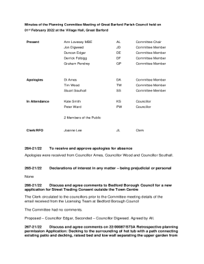 264-21/22 To receive and approve apologies for absence ...