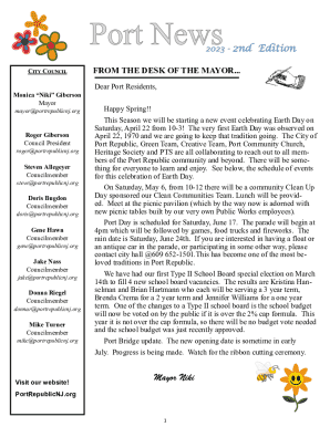 Dear Port Residents,