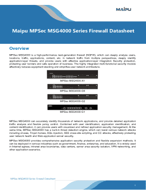 MPSec MSG4000-X4&amp;X16 Series Firewall - Security