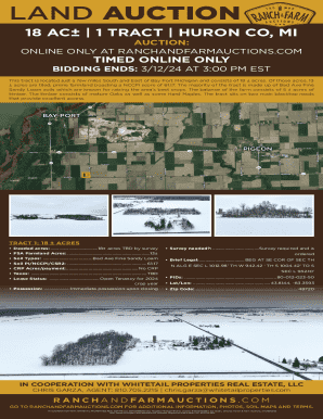 18 AC 1 TRACT HURON CO, MI