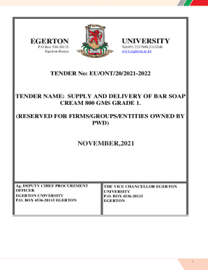 Supply and Delivery of Bar Soap Cream