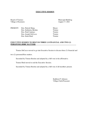 EXECUTIVE SESSION TO DISCUSS THREE (3) FINANCIAL AND TWO (2)