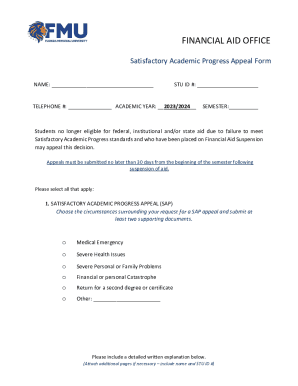 Financial Aid Office Federal Satisfactory Academic ...