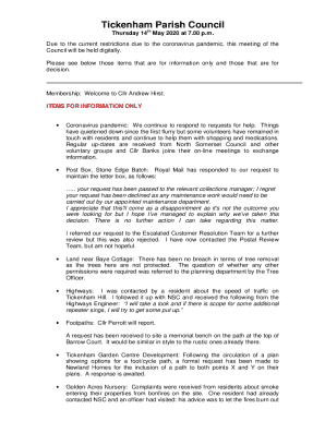 Due to the Governor's orders related to public gatherings ...