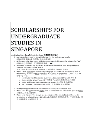 Useful Links for Scholarship Application