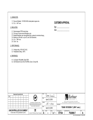 1 Size and Material: 18 19/30 AWG nickel-plated copper wire