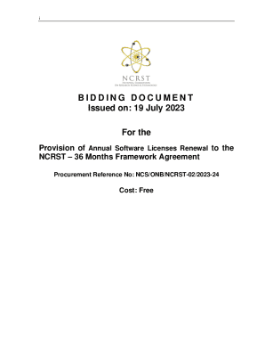 Provision of Annual Software Licenses Renewal to the