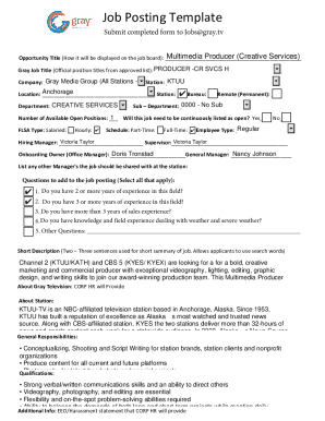 Submit completed form to Jobsgray