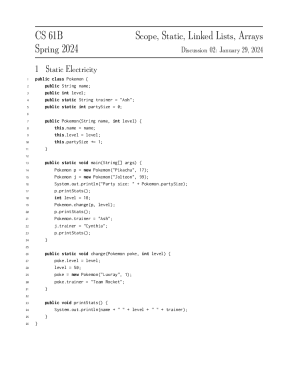 Java Programming: Scope, Static, and Linked Lists