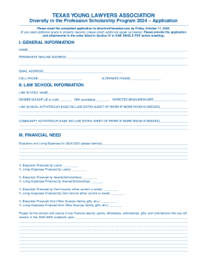 Diversity In the Profession Scholarship Program and Application